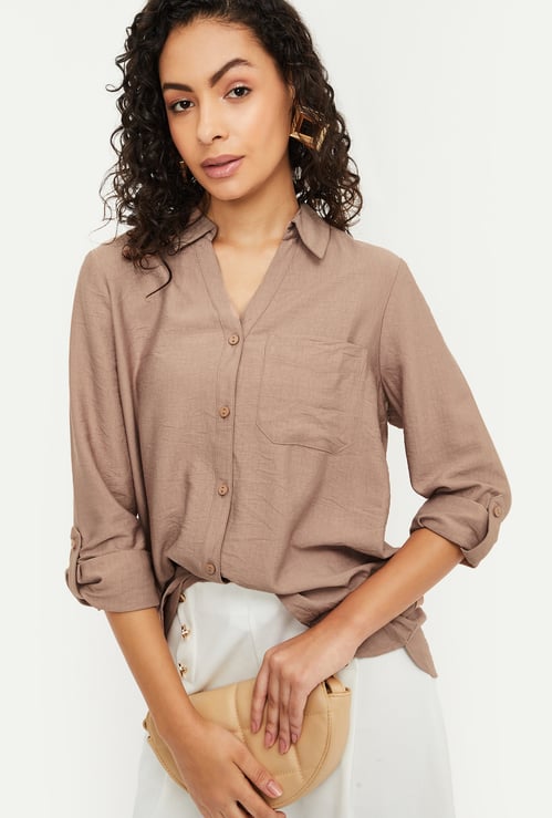 Women Solid Shirt