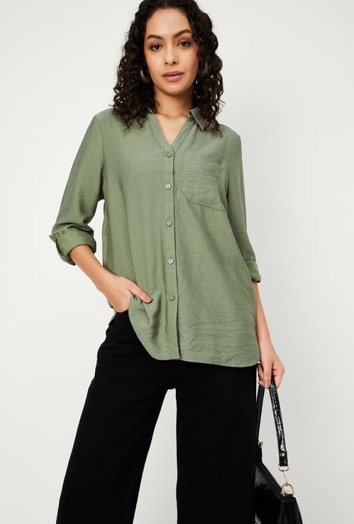 Women Solid Shirt