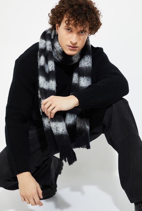 Men Striped Muffler