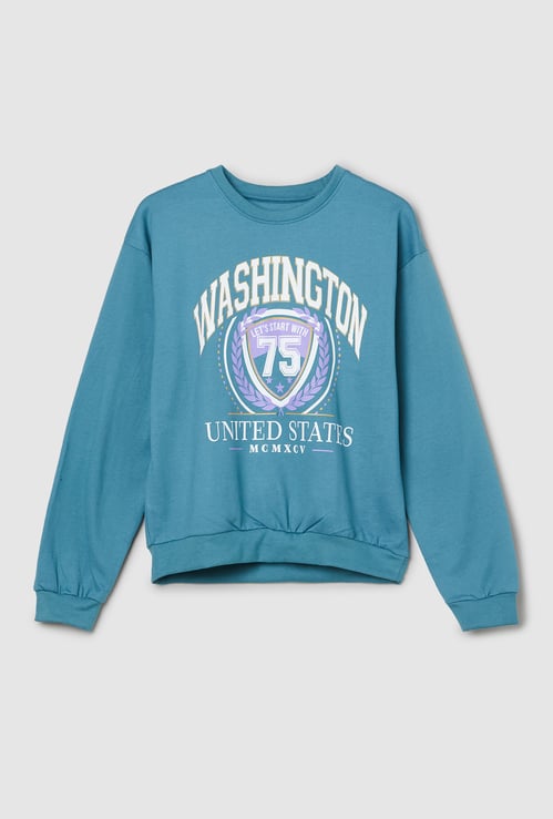 Girls Printed Sweatshirt