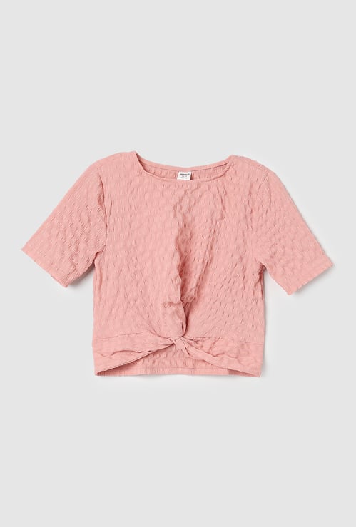 Girls Twisted Hem Top