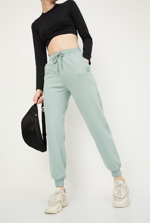 Women Relaxed Fit Solid Joggers