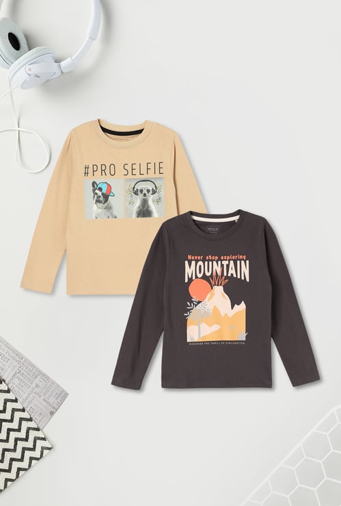 Boys Printed T-shirt - Pack of 2