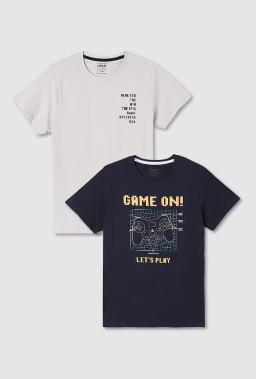 Boys Printed T-shirt - Pack of 2