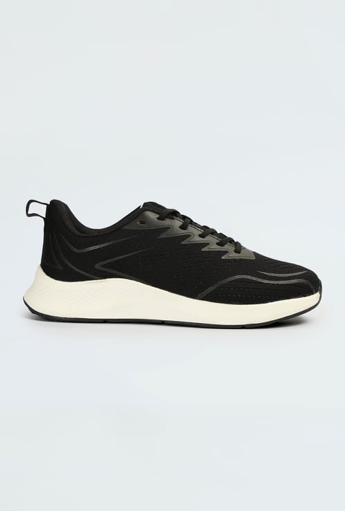 Men Printed Knit Sports Shoes