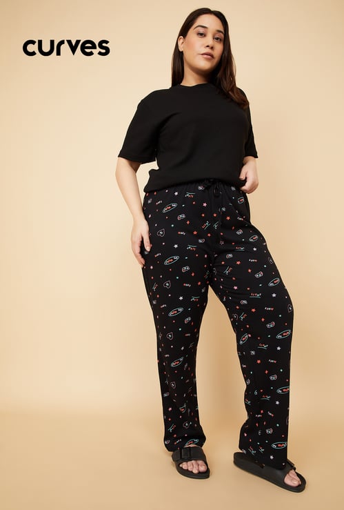 Women Printed Knit Pyjamas