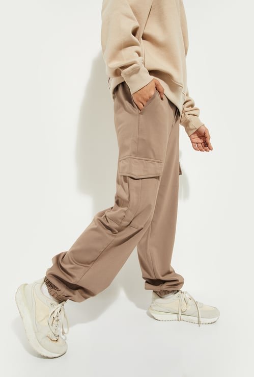 URB_N Women Solid Cargo Joggers