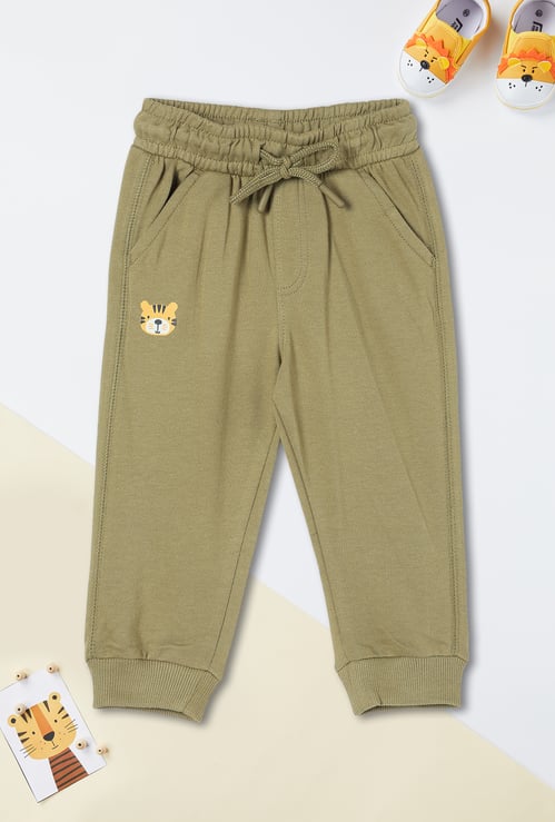 Boys Solid Knit Joggers