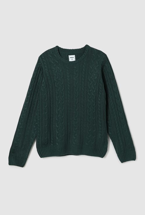 Boys Cable Knit Sweater