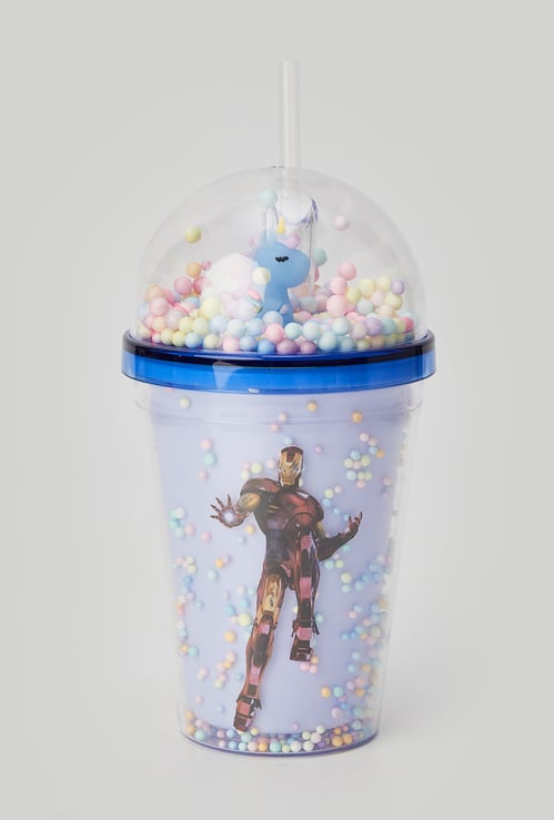 Kids Iron Man Print Sipper Tumbler