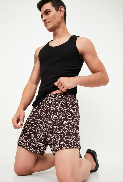 Men Printed Elasticated Boxers