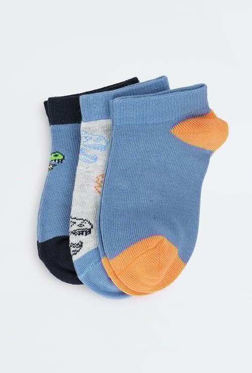Boys Assorted Ankle Length Socks - Pack of 3