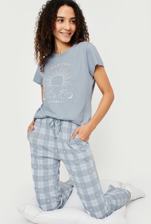Women Printed PJ Set
