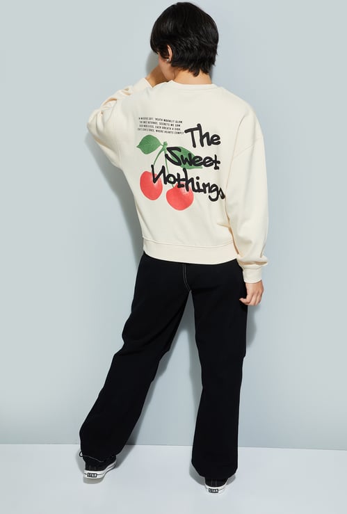 URB_N Graphic Print Oversized Sweatshirt