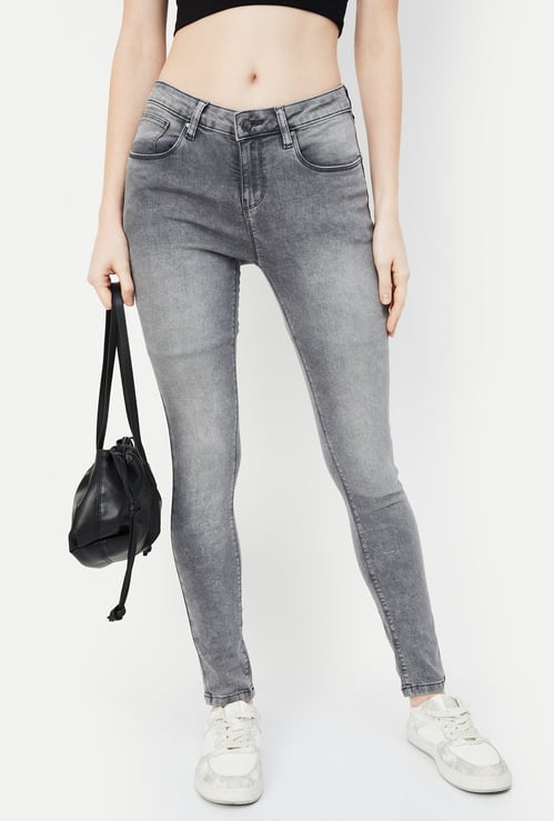 Women Washed Skinny Fit Jeans