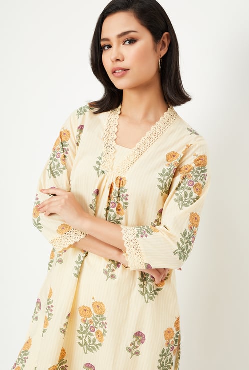 Women Printed Straight Kurta