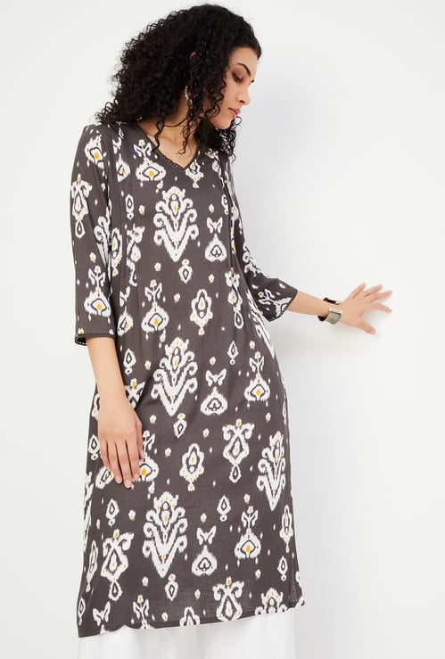 Women Printed Straight Kurta