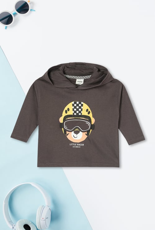 Boys Printed Hooded T-shirt