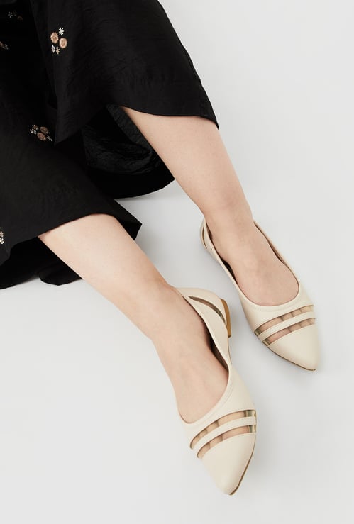Women Panelled Ballerinas