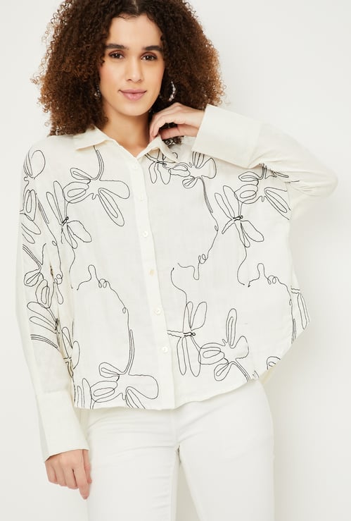 Kalki x Max Women Embroidered Shirt