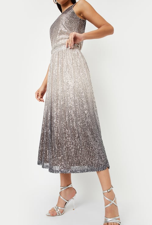 Kalki x Max Women Sequinned A-line Skirt