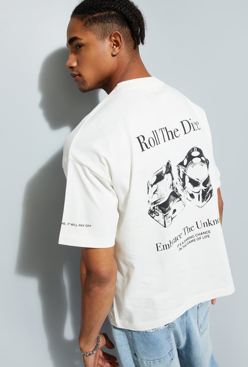 URB_N Men Back Graphic Printed T-shirt