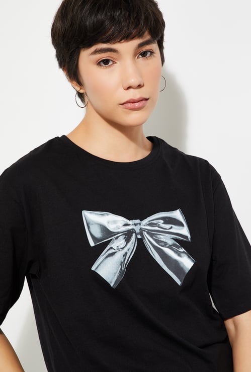URB_N Women Oversized Printed T-shirt