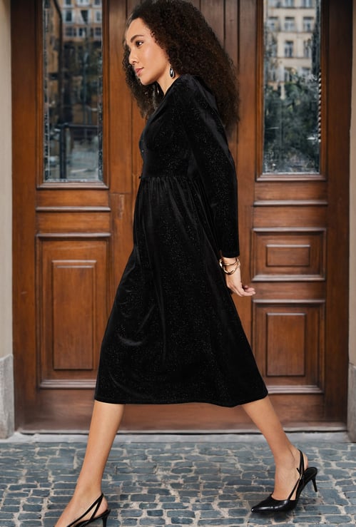 Women Textured A-Line Dress