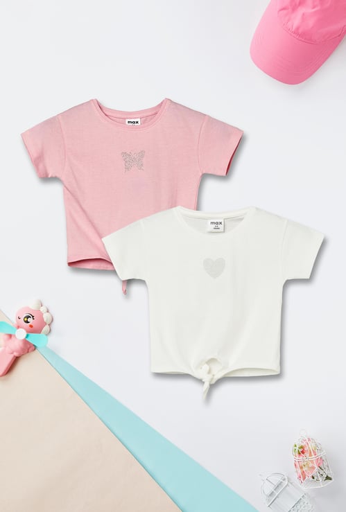 Girls Embellished Top - Pack of 2