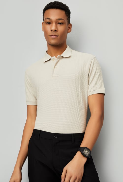 Men Knitted Polo T-shirt