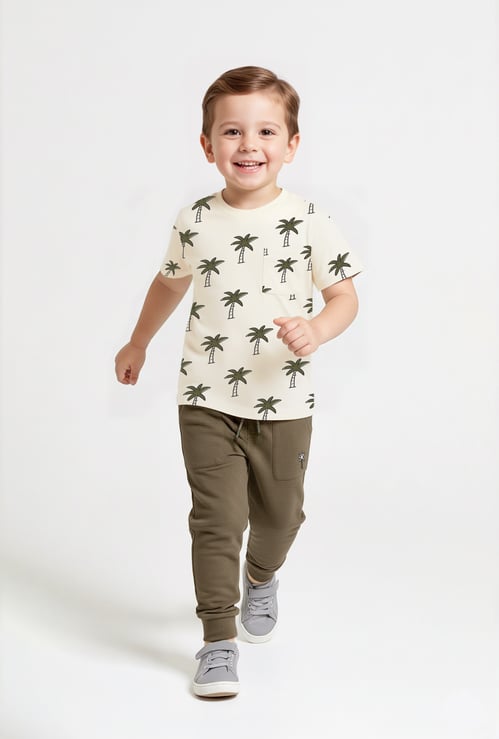 Boys Printed Jogger Set