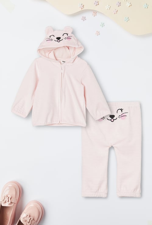 Girls Applique Joggers Set