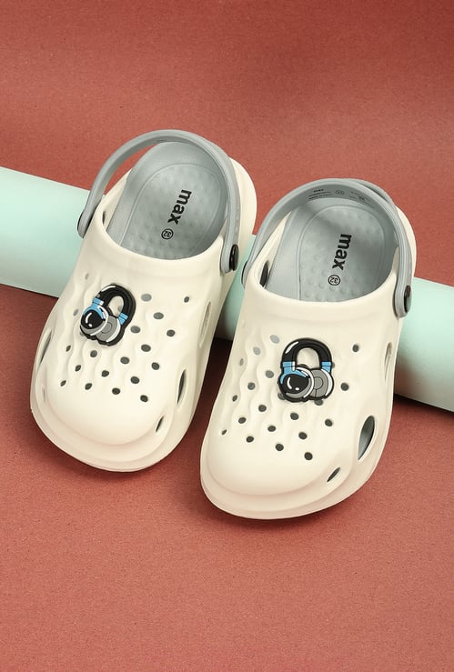 Boys Charm-Detailed Clogs