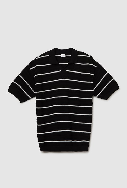 Boys Striped Polo T-shirt
