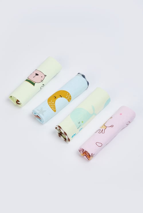 Kids Printed Handkerchiefs - Pack of 4
