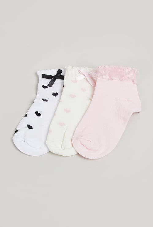 Girls Printed Socks - Pack of 3
