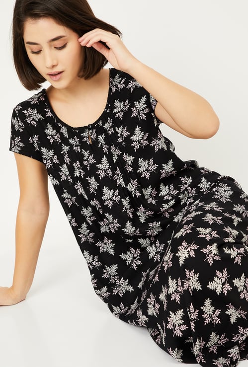 Women Printed Sleepwear Gown