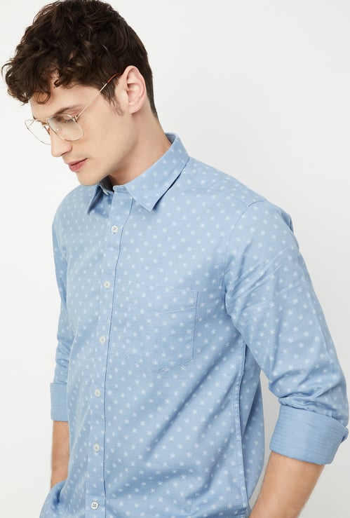 Men Printed Slim Fit Shirt