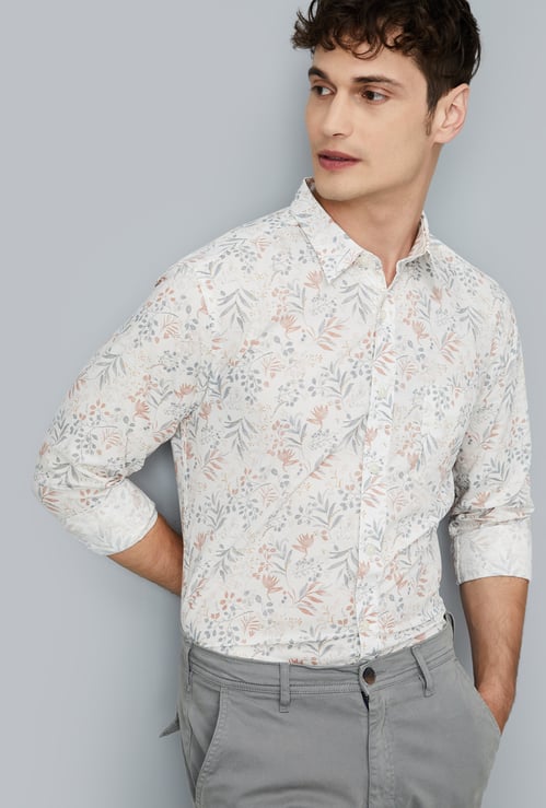 Men Printed Slim Fit Shirt