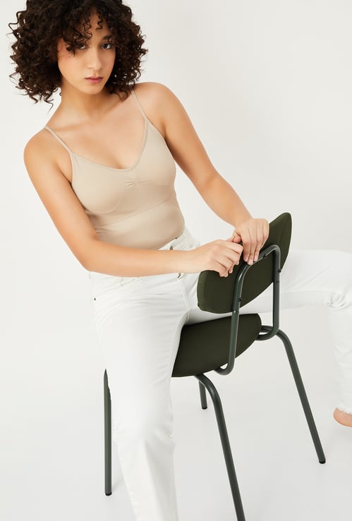 Women Solid Seamfree Padded Camisole