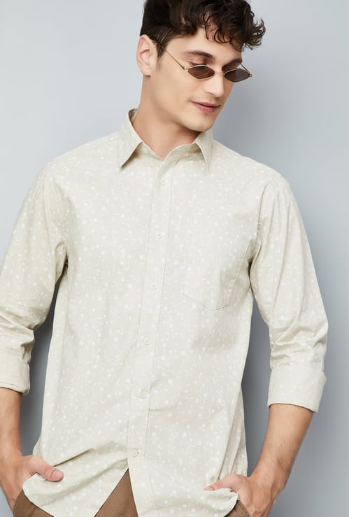 Men Printed Slim Fit Shirt