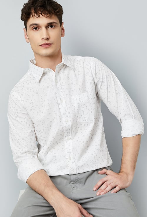 Men Printed Slim Fit Shirt