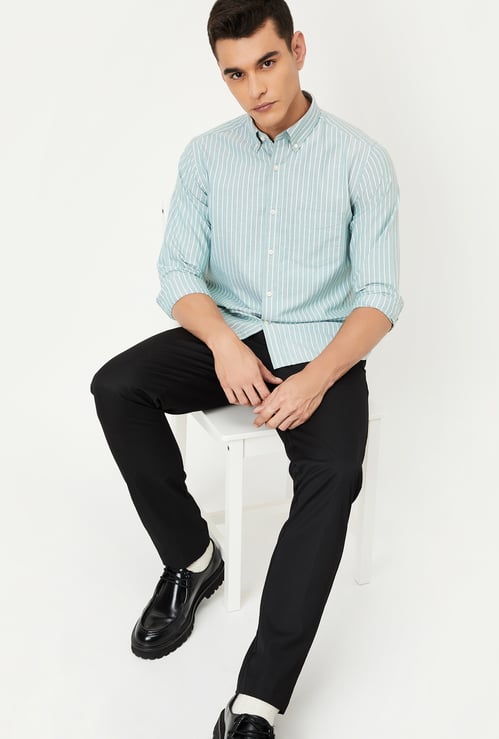 Men Striped Slim Fit Shirt