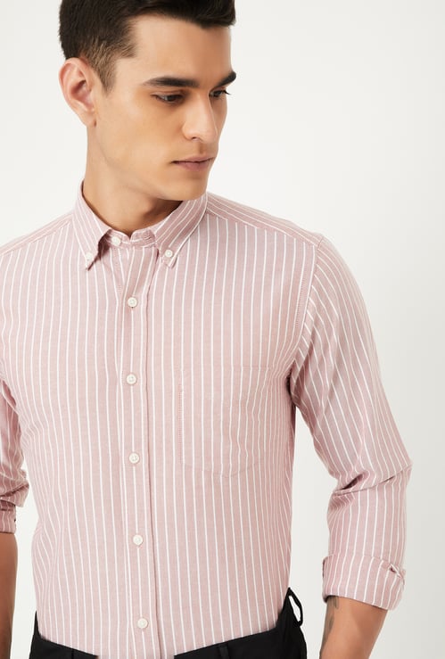 Men Striped Slim Fit Shirt