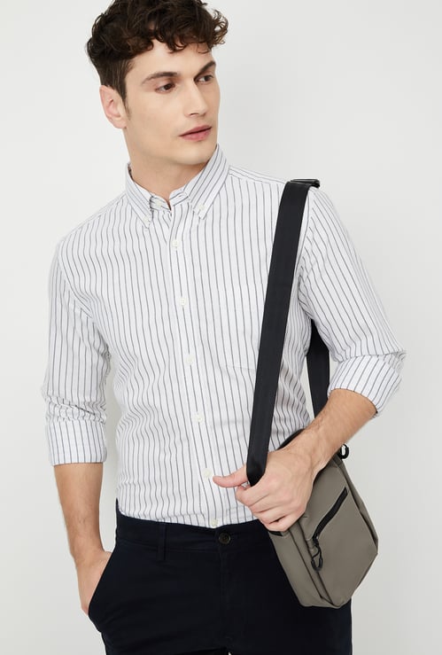 Men Striped Slim Fit Shirt