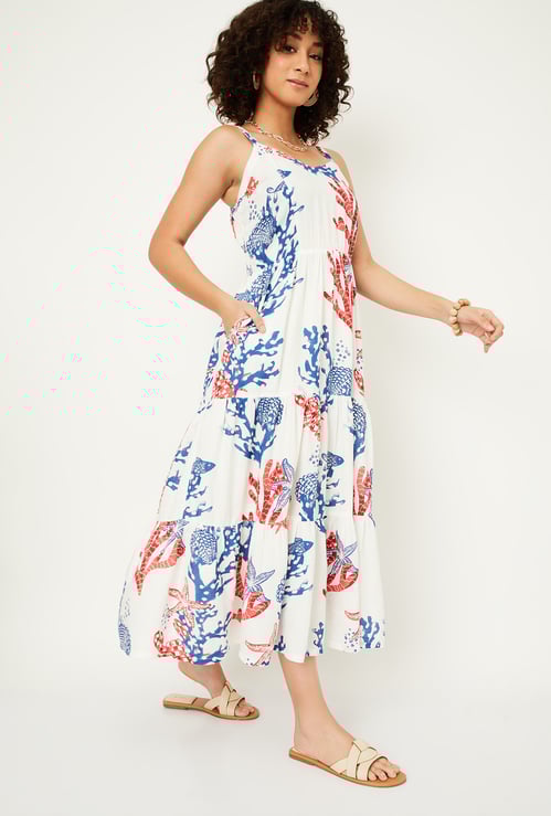 Kalki x Max Women Printed Tiered Dress