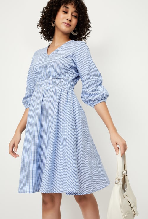 Kalki x Max Women Striped Wrap Dress