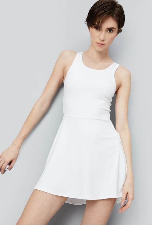Women Solid Tennis Dress