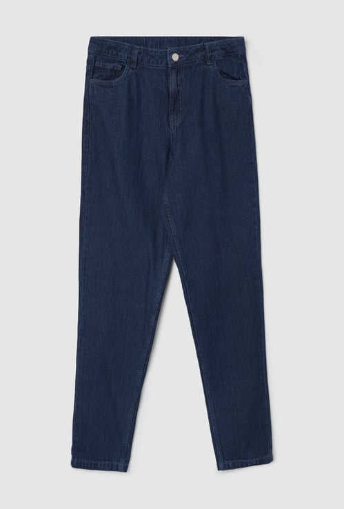 Girls Solid Slim Fit Jeans