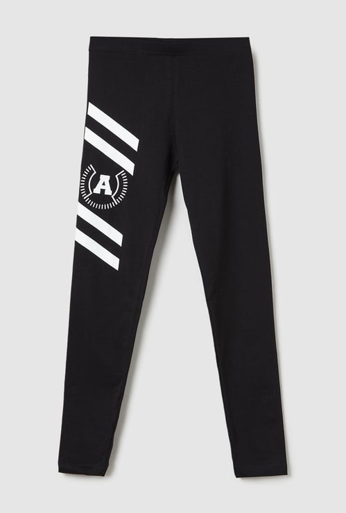Girls Side Print Leggings